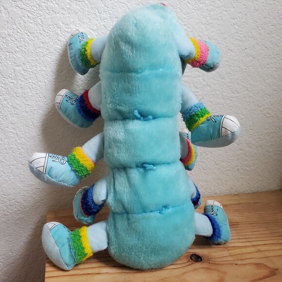 VTG Caterpillar Plush Toy Retro 1984 Lots-A Lots-A Leggggggs 30cm Stuffed Bug - Picture 14 of 16
